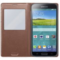 Samsung flipové pouzdro S-View EF-CG900B pro Galaxy S5, zlatá_1586615105