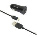 FIXED autonabíječka s odnímatelným micro USB kabelem, 2,4A, černá_1602016852