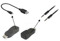 PremiumCord převodník HDMI na VGA miniaturní provedení se zvukem a napájecím konektorem, černá_27778879