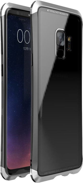 Luphie Double Dragon Alluminium Hard Case pro Samsung G960 Galaxy S9, černo/stříbrná_714892811