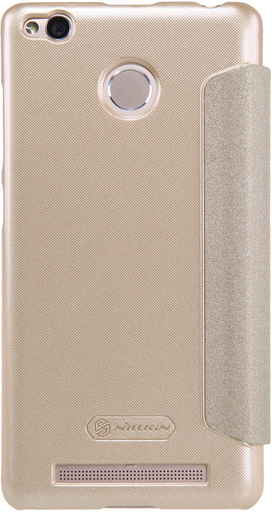 Nillkin Sparkle Leather Case pro Xiaomi Redmi 3 Pro, zlatá_2141430311