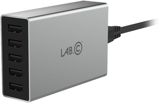 LAB.C X5 5Port USB adaptér, šedá_836629228