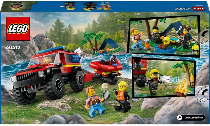 LEGO® City 60412 Hasičský vůz 4x4 a záchranný člun_228476282
