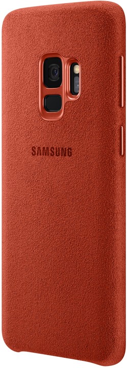 Samsung zadní kryt - kůže Alcantara pro Samsung Galaxy S9, červený_1462929329