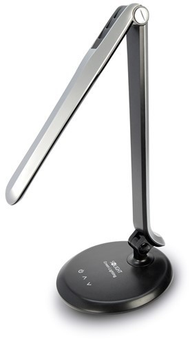Solight LED stolní lampička dotyková, 8W, plynulá regulace jasu, 5300K, šedo/černá_1269939689
