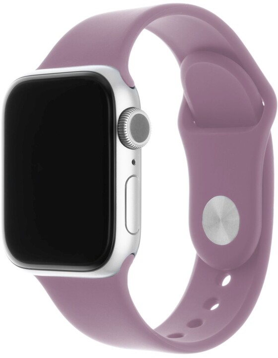FIXED silikonový řemínek pro Apple Watch 38/40/41mm, 2 velikosti, světle fialová_1057339551