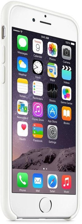 Apple Silicone Case pro iPhone 6, bílá_1350493639