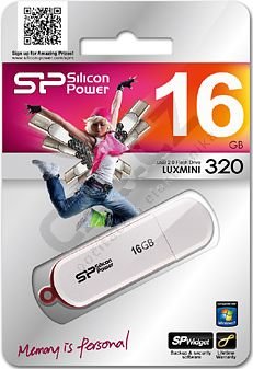 Silicon Power LuxMini 320 - 16GB, bílá_380310001