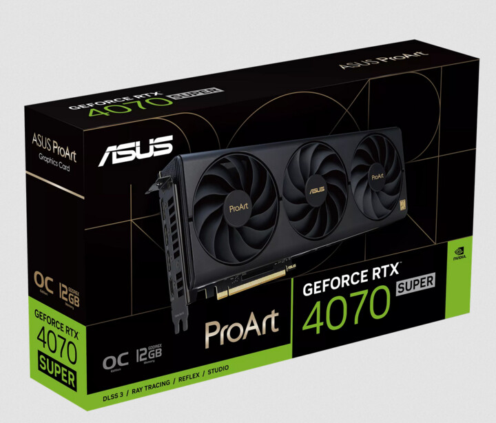 ASUS ProArt GeForce RTX 4070 SUPER OC Edition, 12GB GDDR6X_443415355