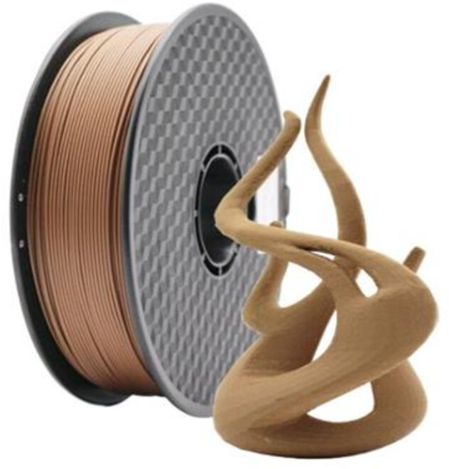 Gembird tisková struna (filament), PLA, 1,75mm, 1kg, přírodní dřevo_160959644