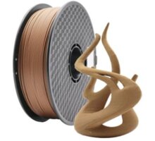 Gembird tisková struna (filament), PLA, 1,75mm, 1kg, přírodní dřevo_160959644