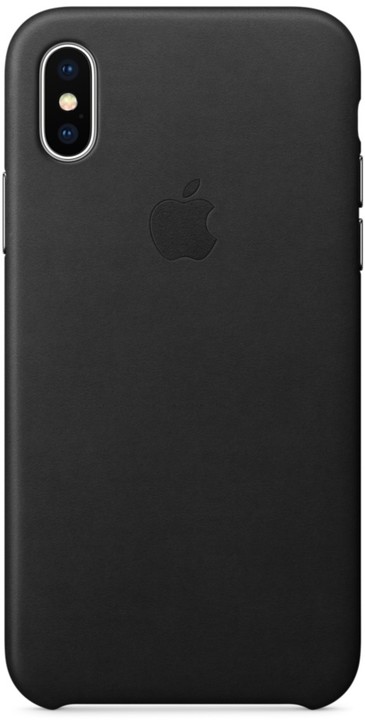 Apple kožený kryt na iPhone X, černá_46561246