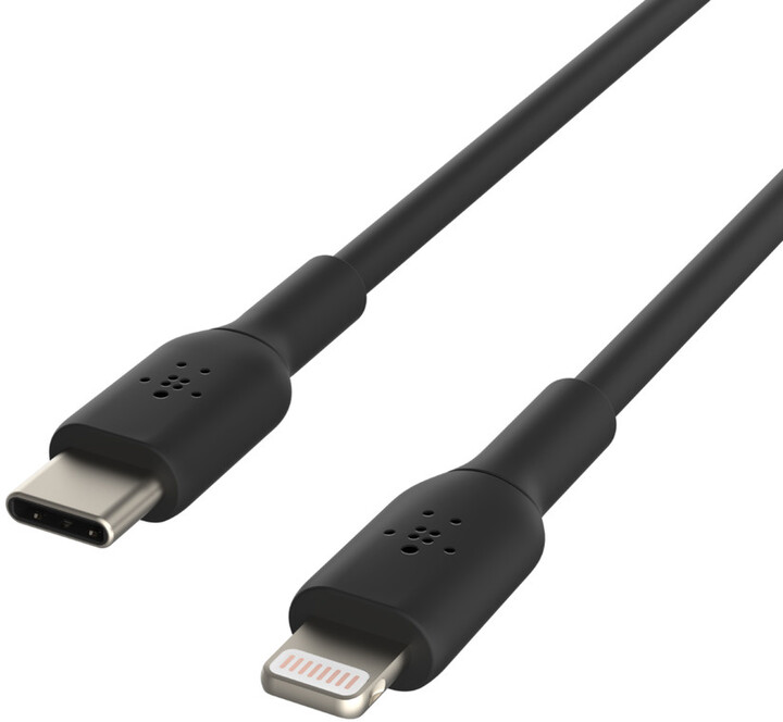 Belkin kabel USB-C - Lightning, M/M, MFi, 1m, černá_1057247887