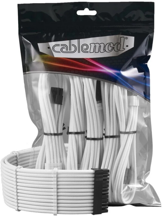 CableMod PRO ModMesh - sada kabelů, bílá_2056342554