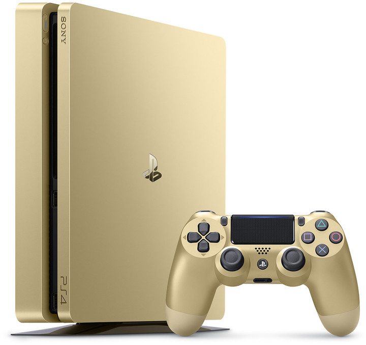 PlayStation 4 Slim, 500GB, zlatá + 2x DS4_747344552