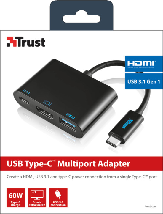 Trust USB-C Multiport adaptér_258274468