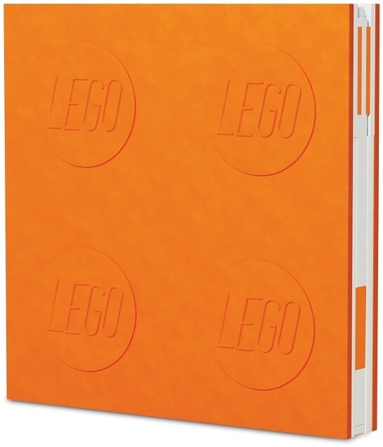 Zápisník LEGO, s gelovým perem, oranžová_1920636662