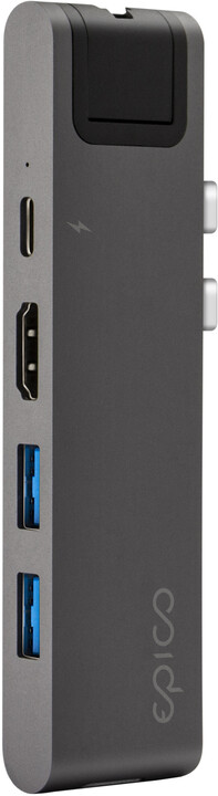 EPICO USB Type-C HUB PRO II, šedá