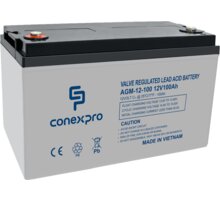 Conexpro baterie AGM-12-100, 12V/100Ah, Lifetime_2000608634