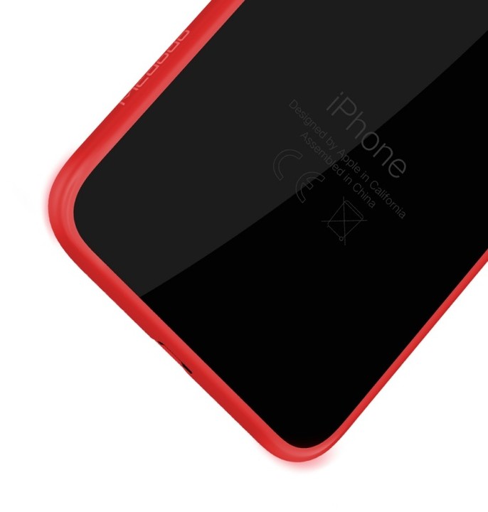 Mcdodo bumper zadní kryt pro Apple iPhone X/XS, červeno-čirá_1324629355