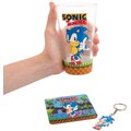 Dárkový set Fizz Creation - Sonic, klíčenka, sklenice (480 ml), podtácky_1204419084