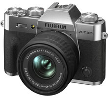 Fujifilm X-T30 II, stříbrná + objektiv XC 15-45mm, F3.5-5.6 OIS PZ - Rozbalené zboží