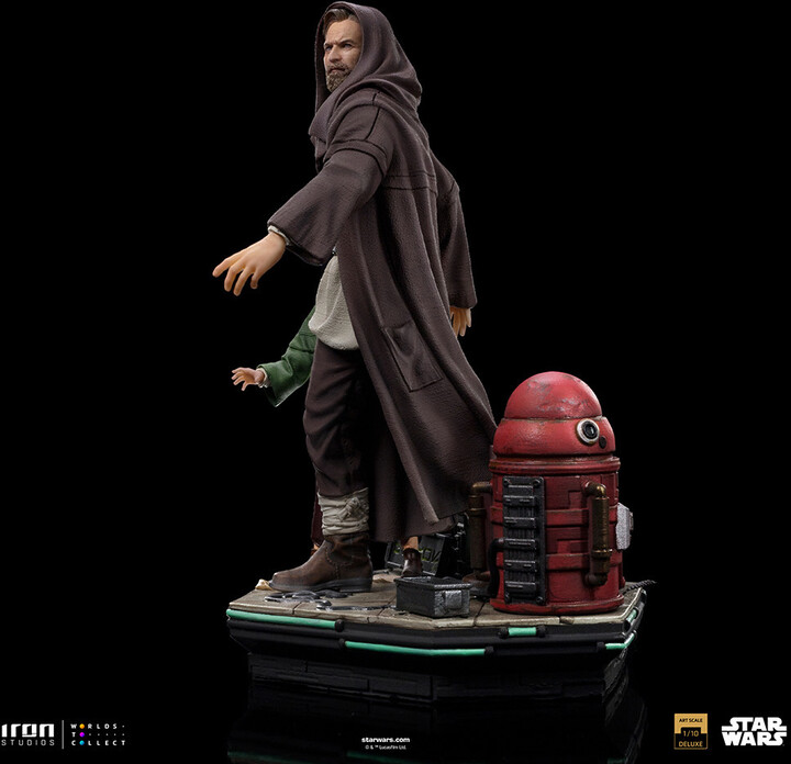 Figurka Iron Studios Star Wars - Obi-Wan and Young Leia Deluxe Art Scale 1/10_191347865