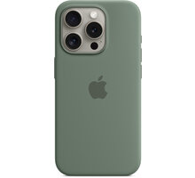 Apple Silikonový kryt s MagSafe pro iPhone 15 Pro, cypřišově zelená MT1J3ZM/A