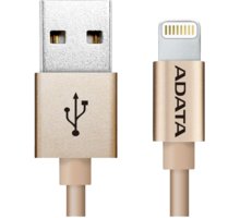 ADATA Synchronizační a napájecí kabel, USB, MFi (iPhone, iPad, iPod), 1m, zlatý_1438850368