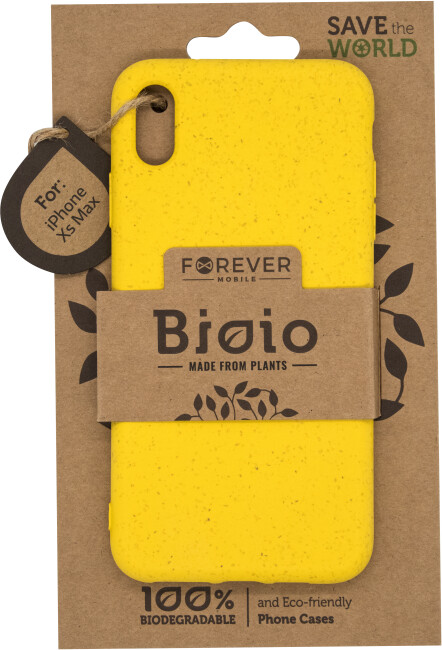 Forever Bioio zadní kryt pro iPhone XS Max, žlutá_246790540