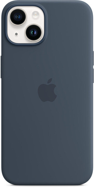 Apple Silikonový kryt s MagSafe pro iPhone 14, bouřkově modrá_142890127