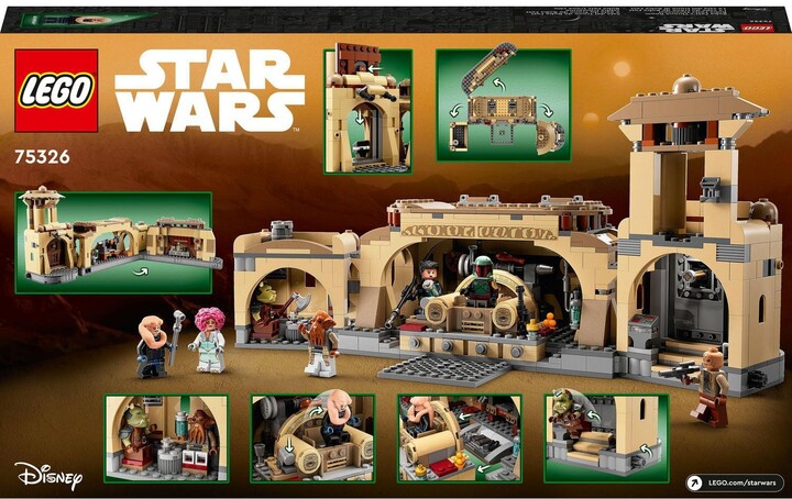 Extra výhodný balíček LEGO® Star Wars™ 75326 Trůnní sál, 75312 Boba Fett a jeho loď_1960518966