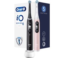 Oral-B iO Series 6 DUO Black/Pink elektrický zubní kartáček 10PO010436