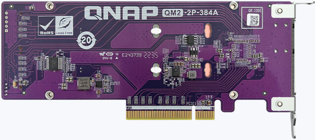 QNAP QM2-2P-384A - pro disky 2x SSD M.2 22110/2280 PCIe, (Gen3 x4)_1427946007