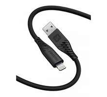 SWISSTEN datový kabel soft silicone USB-A - Lightning, 60W, 1.5m, černá 71533010