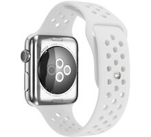 MAX silikonový řemínek MAS41 pro Apple Watch, 42/44mm, bílá_1226420240