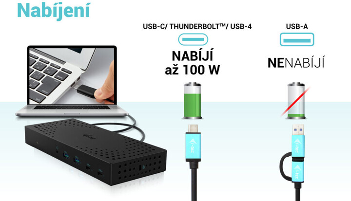 i-tec dokovací stanice USB 3.0/USB-C/Thunderbolt, 3x 4K Display, PD 100W_51867050