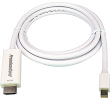 PremiumCord mini DisplayPort 1.2 na HDMI 2.0 kabel pro rozlišení 4Kx2K@60Hz, 3m kportadmk04-03