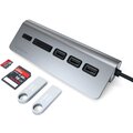 Satechi Type-C Aluminum USB HUB Card Reader, šedá_755227632