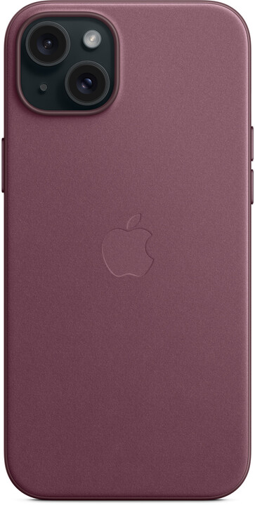 Apple kryt z tkaniny FineWoven s MagSafe na iPhone 15 Plus, morušově rudá_1631079379