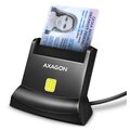 AXAGON CRE-SM4N, USB-A StandReader čtečka kontaktních karet Smart card (eObčanka), kabel 1.3m_2022854946