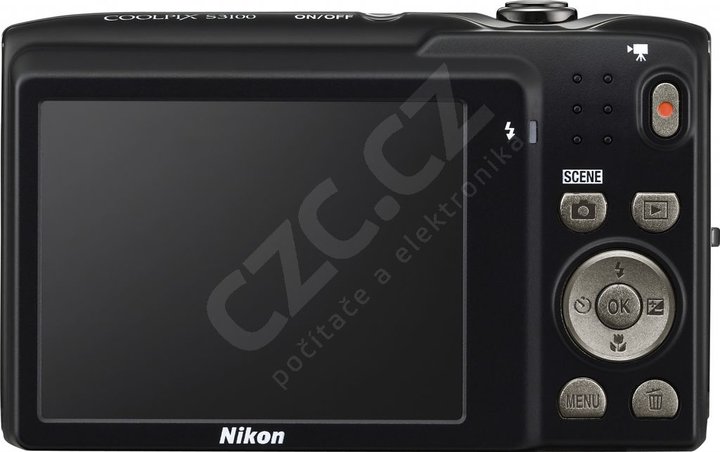 Nikon Coolpix S3100, černý_2058593531