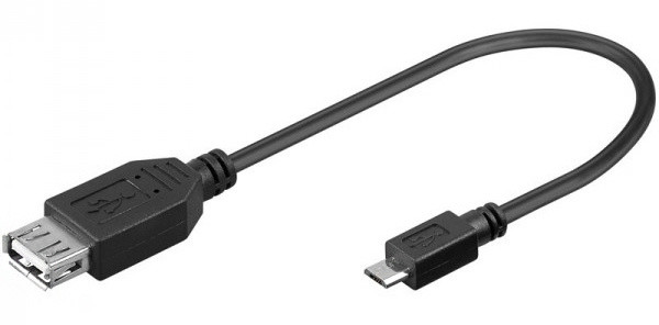 PremiumCord USB redukce USB A/female - Micro USB/male 20cm_784960441