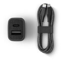 UNIQ nabíječka do auta Votra Duo Kit, PD, 18W, černá + USB-C - Lightning kabel_466701521