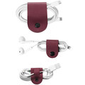 TwelveSouth CableSnap 3-Pack cable holder; leather (1x Large; 2x Small) - marsala_238455860