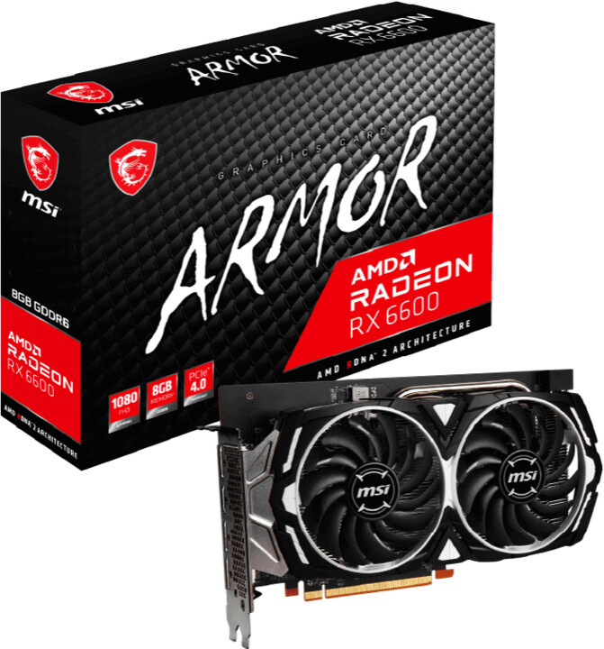 MSI AMD Radeon™ RX 6600 ARMOR 8G, 8GB GDDR6_668691909