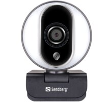 Sandberg Streamer USB Webcam Pro, stříbrná_337315724