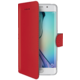 CELLY Wally pouzdro typu kniha pro Samsung Galaxy S6 Edge, PU kůže, červená