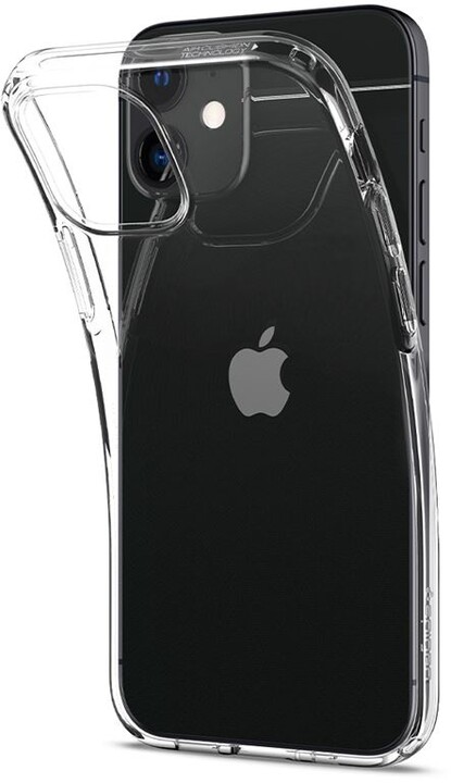 Spigen ochranný kryt Liquid Crystal pro iPhone 12 mini, transparentní