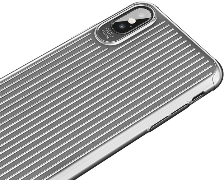 Mcdodo Travel zadní kryt pro Apple iPhone X/XS, stříbrná_825530757